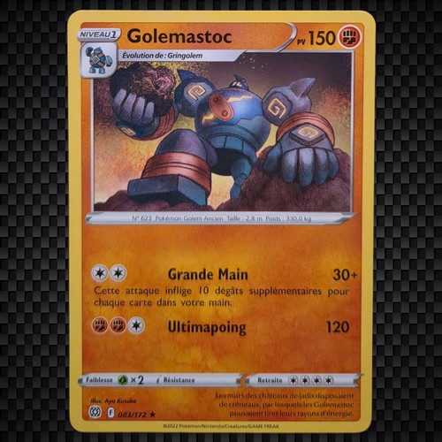 Cartes pokémon golemastoc - cartes, :