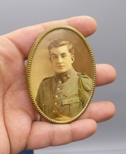 Ancien Miroir de poche WW1