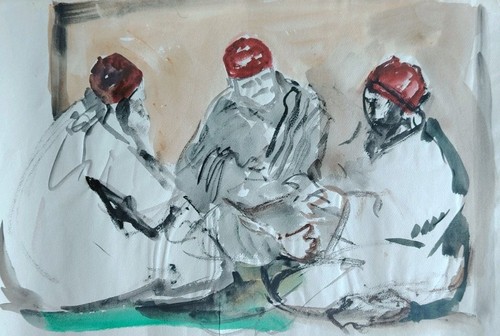 Belle peinture aquarelle - belle,