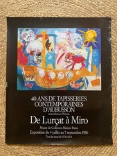 AFFICHE ANCIENNE - Tapisseries contemporaines d'Aubusson  De Lurçat à Miro 