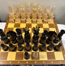 Pions d'échec en Verre de