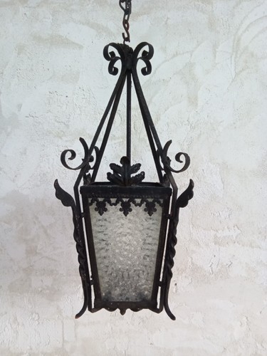 Grande lanterne ancienne fer - ancienne,