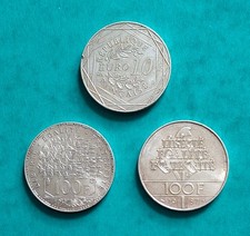 Lot 3 pièces France  Argent  