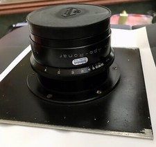 Objectif Rodenstock APO RONAR 1:9 f=600 mm/24in. Banc photo. Labo Photographe