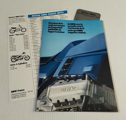 Bmw k100 gamme 1983 prospectus - 1983,