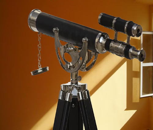Trépied télescope laiton - trépied,