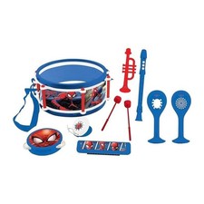 Lexibook - Set Musical Spider-Man - 7 instruments - Rangement dans le tambour