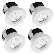 4 x Mini spots LED encastrés 3W Blanc Chaud Mini Spot LED pour Vitrine Statio...