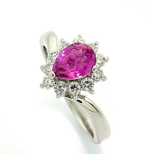 Bague pink saphir - bague,