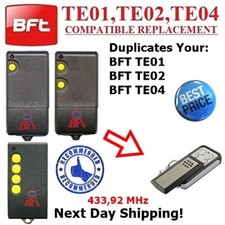 BFT Télécommande Remplacement Pour TE01, TE02, TE04, 433.92MHz