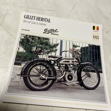 Gillet Herstal 300 luxe à courroie 1923 carte moto collection Atlas Belgique