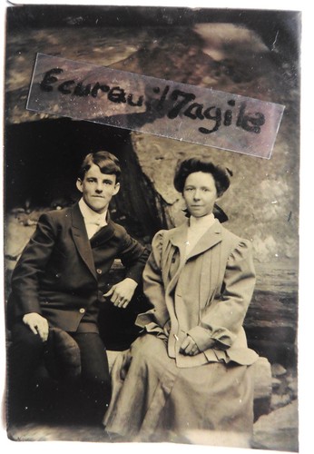 Ferrotype photo jeune femme - ferrotype,