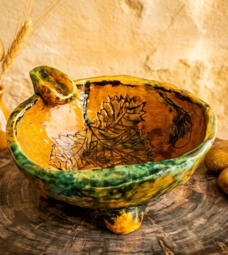 Cendrier artisanal terre - en,