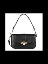 Lancaster - Paris Médaille Sac baguette noir en cuir neuf