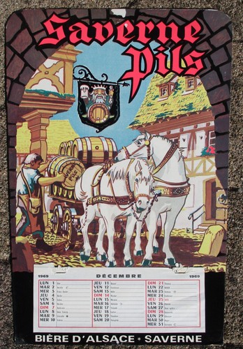 Calendrier publicitaire 1969