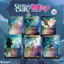 Carte rare Hatsune Miku Winter Diva EN Foil Secret Lair non ouverte