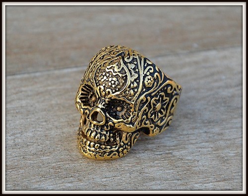 Bague chevalière téte - bague,