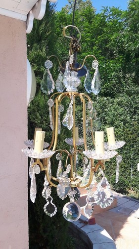 Superbe lustre bronze - , et