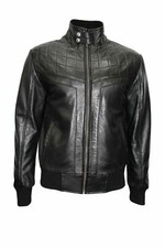 NOUVEAU blouson bomber en cuir