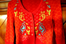 ALDO MARTIN'S-TRES JOLIE VESTE/GILET  AUX COULEURS CHATOYANTES. TAILLE 36/38