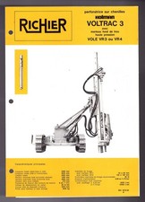 ▬►Prospectus Original  RICHIER PERFORATRICE VOLTRAC 3  - VOLE VR 3 - VR 4