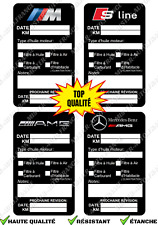 Autocollant Entretien Voiture Vidange ✅SLINE  /M   AMG  Étiquette Étanche