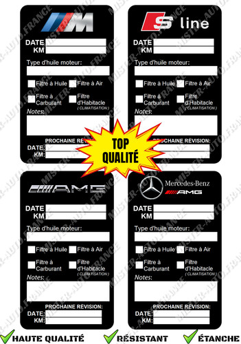 Autocollant entretien voiture - entretien,