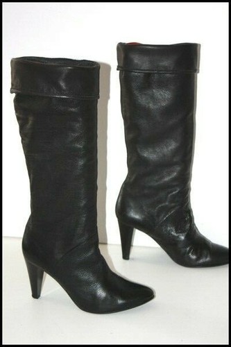 Bottes à talons cuir - talons,