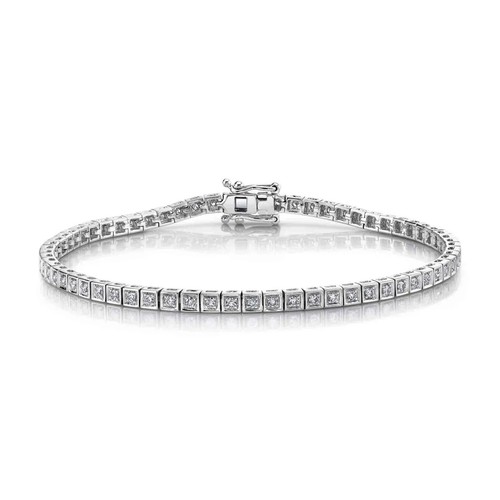 Diamant boite tennis - diamant, bracelet