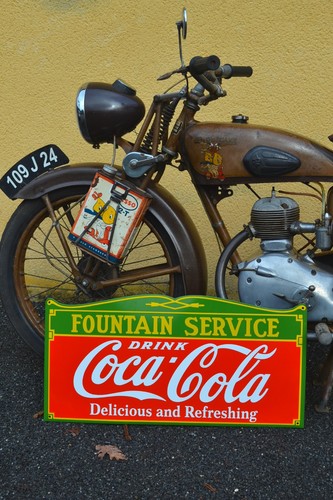 Plaque émaillée coca - coca, cola