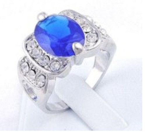 Bague plaqué blanc - or,