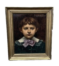 Tableau Ancien Portrait Enfant