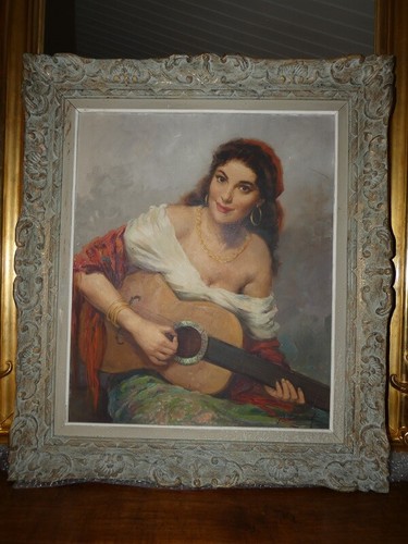 Tableau huile sur - tableau,