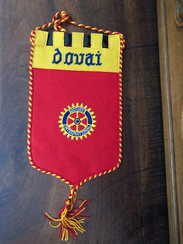 Ancien fanion rotary club - rotary,