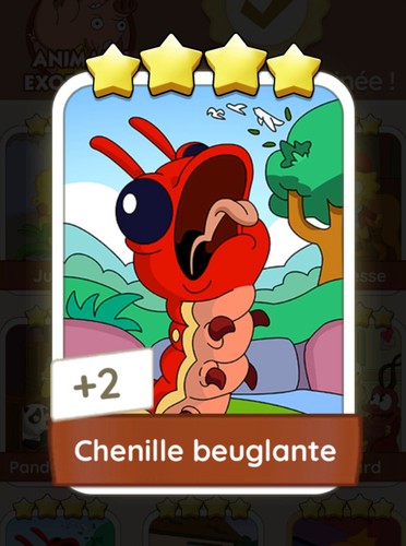 Chenille beuglante carte - chenille,