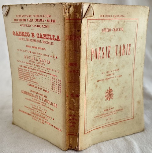 Poésie divers giulio - giulio, carcano