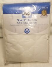 Sealy Stain Protection Crib Mattress Pad 100% Waterproof SecureStay Skirt NEW!