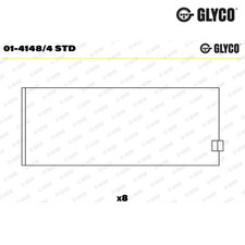 Connecting rod bearing glyco - rod,