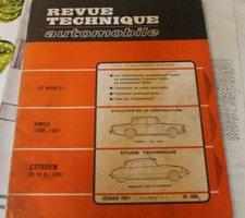 REVUE TECHNIQUE AUTOMOBILE 250 RTA 1967 CITROEN ID 19 B 1967 evo SIMCA 1300 1301