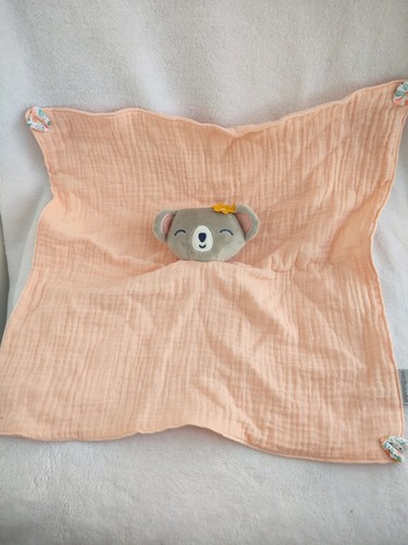 Doudou plat rose lange carré - doudou,