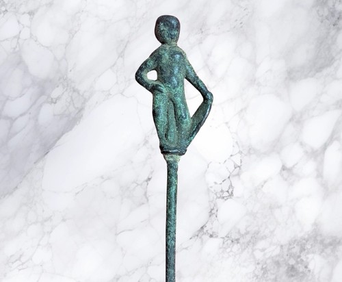 Roman bronze pin with - pin,