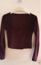 Haut en velours, court, taille M, Marque Undiz