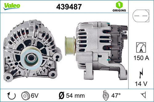 Alternateur valeo 439487 - alternateur,