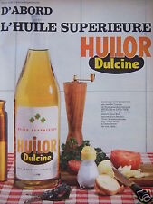 PUBLICITÉ 1962 HUILOR DULCINE