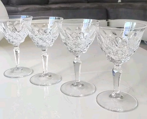 Lot verres évasés pied - 4,