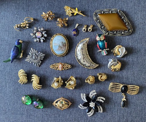 Lot bijoux vintage divers - lot,