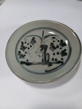  Chinese Blue & White Porcelain Qing Dynasty Plate Good Condition 