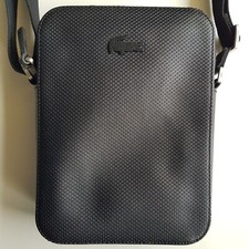 Sacoche Cuir Noir Lacoste