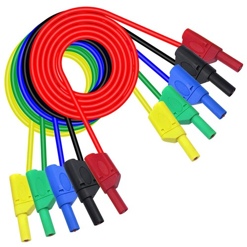 5pcs câble fiche - fiche, banane