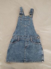 ROBE SALOPETTE D'ÉTÉ EN JEANS BONPOINT Taille 8 Ans Très Bon État 